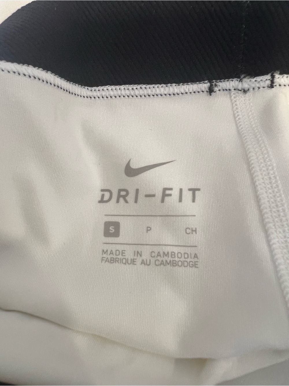 Nike Pro Dri- Fit Women’s Training Tights White Shorts Size Small Athletic. - Picture 3 of 4